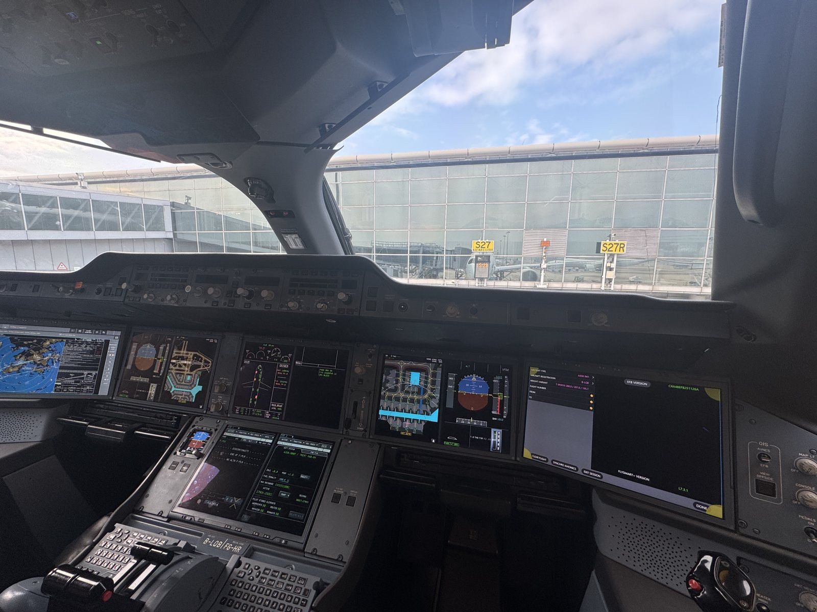 Airliner cockpit