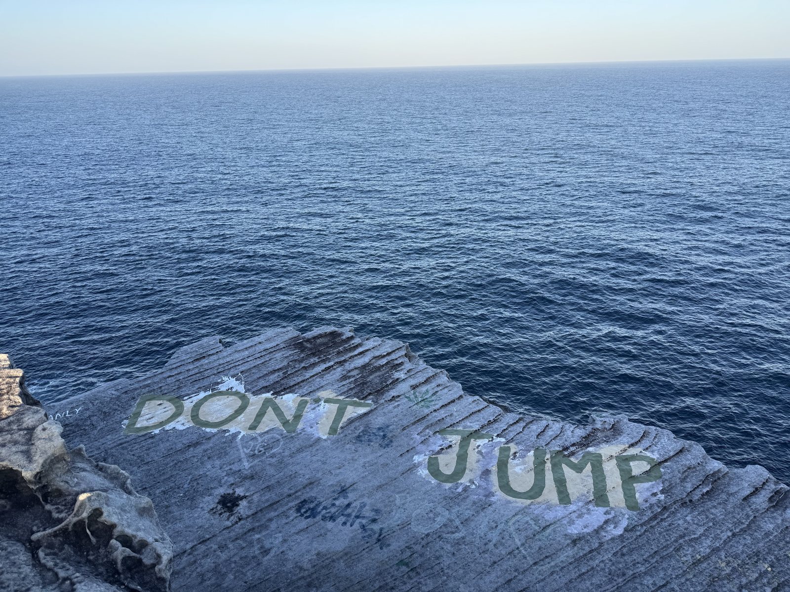 Ocean view from a sea cliff